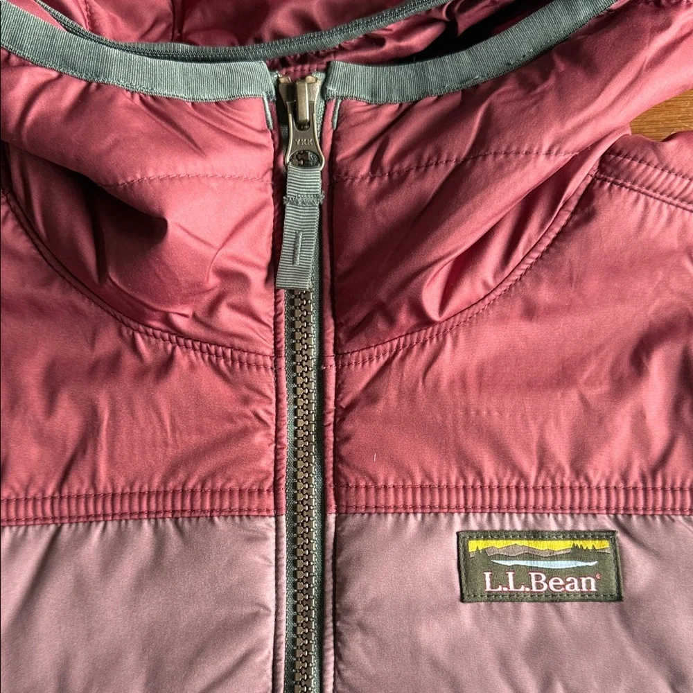 NWT. L.L. Bean Women's Rosewood Mountain Classic Puffer Hooded Jacket Size S Reg - Picture 4 of 6